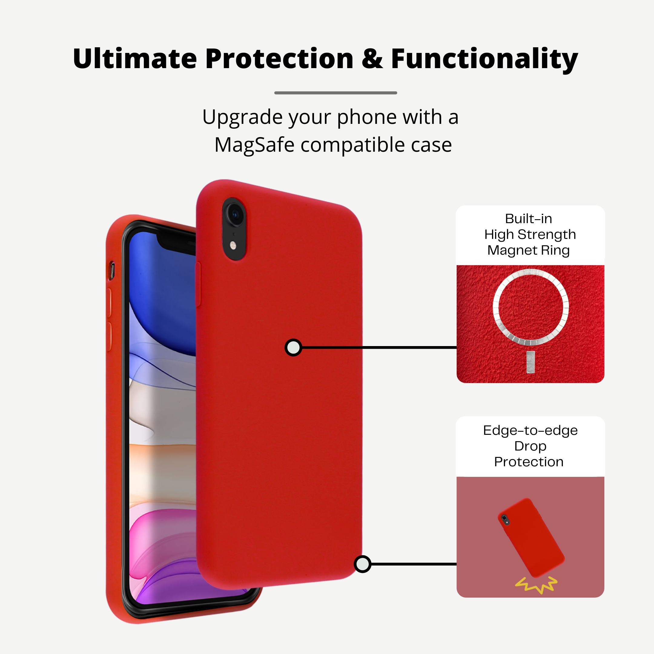 iPhone XR Case, Punkcase Magnetix Protective TPU Cover W/ Kickstand,  Tempered Glass Screen Protector – PunkCase® NZ